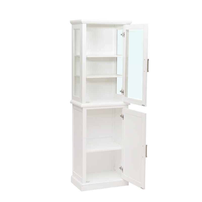 Imojen Bathroom Tall Cabinet, White