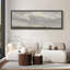 «Greenish Grey Cloudy Sky Relaxing Calm», impression sur toile encadrée surdimensionnée-111653236-111653234