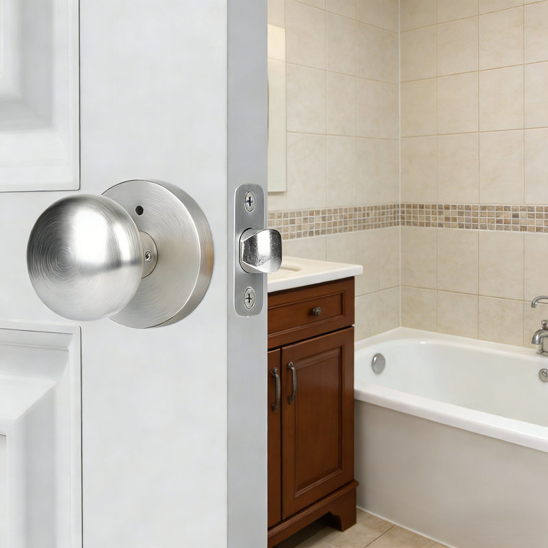 Boutons de porte en métal Coolnews, Nickel satiné