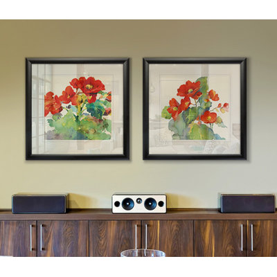 « begonia i », ensemble de 2 reproductions encadrées