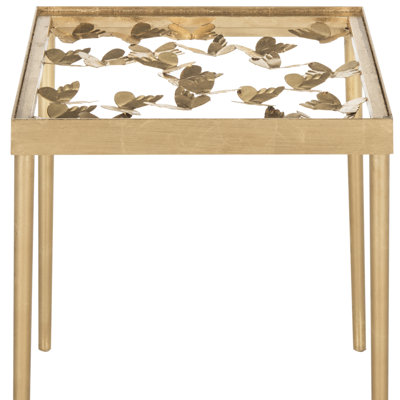 Chalanda Glass Top End Table