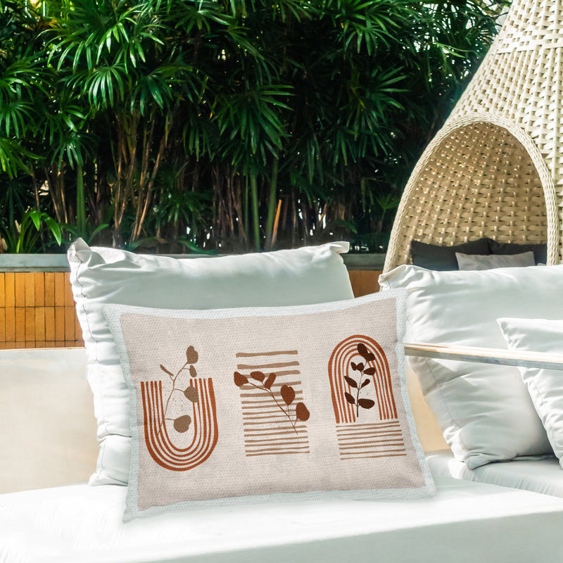Striped Outdoor Throw Pillow