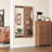 Wall Mounted Full Length Mirror, Full Body Mirror With Shelf, Full Body Mirror With Hook Wall Mounted Mirror With Multifunctional Design Panel, Bedroom/Living Room/Entrance Walnut (47.6*15.7In)-2086345308