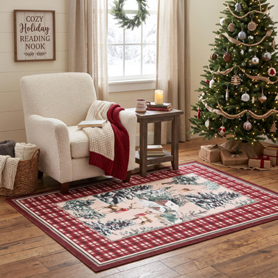 Tapis de couloir antidérapant Christmas Reindeer