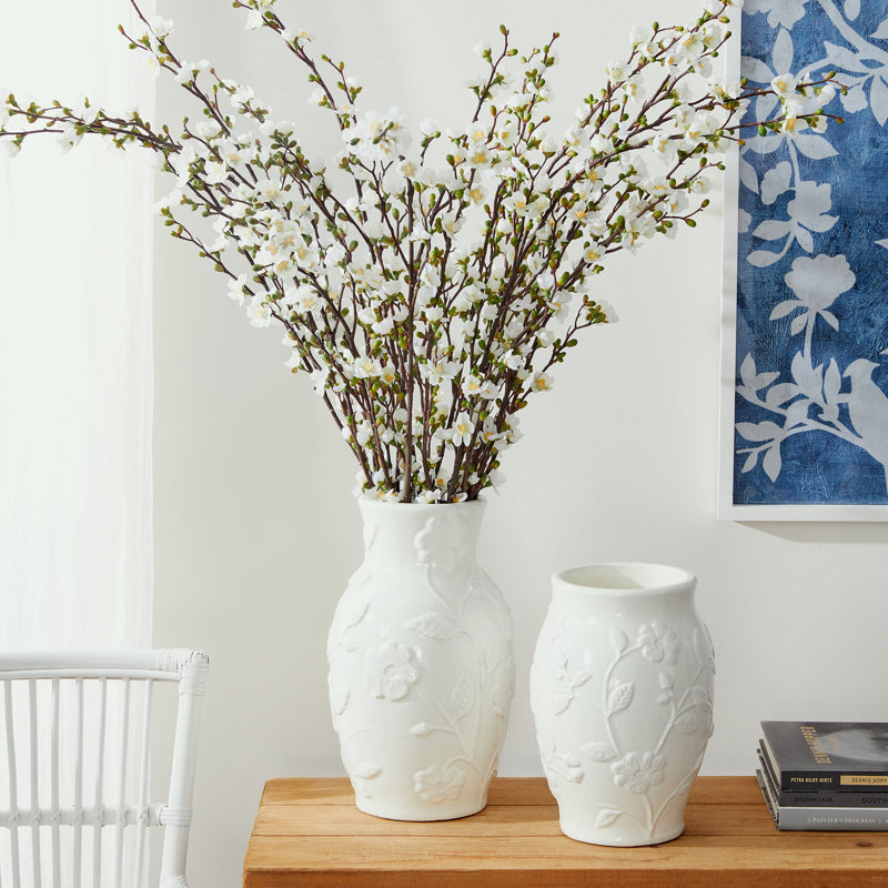 Isaac 16.5'' Handmade Ceramic Table Vase