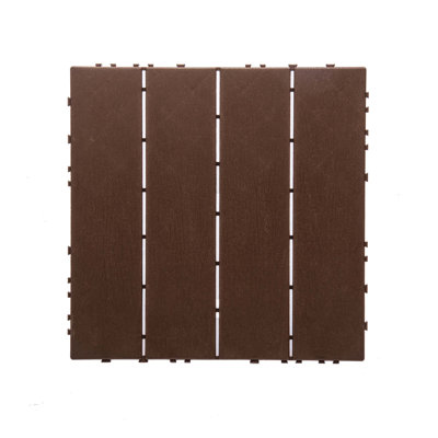 68-Pack Interlocking Plastic Deck Tiles for Outdoor and Indoor Use, Super Durable, Waterproof, Non-Toxic, Eco-Friendly, Easy-Install Flooring System.