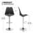 Claudia Adjustable Swivel Bar Stools, Kitchen Counter Height Barstools Dining Chairs with Footrest-88044350