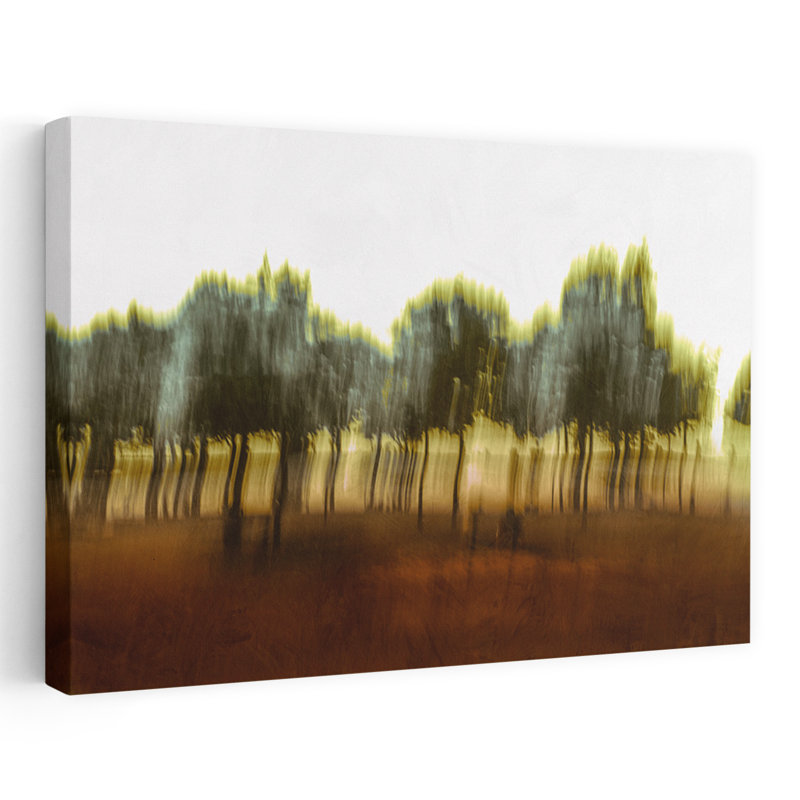 Parkview IV abstrait, paysage éthéré, art naturel, H 24 po x l 36 po