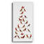 Red Bird Christmas Collection B, toile tendue avec châssis de qualité supérieure - prête à être accrochée-390361828