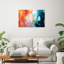 «Abstract Retro Color Palette II», reproduction d'art moderne et contemporaine sur toile bleue-962715407