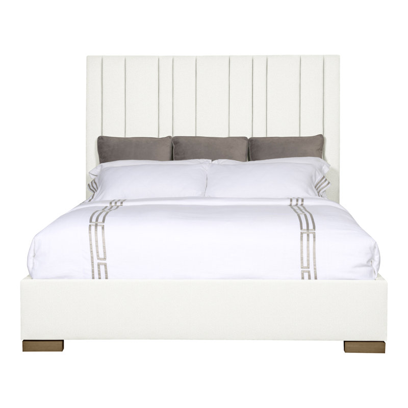 Wyeth Solid Wood Bed, Kempsey Sheepskin, Hampton