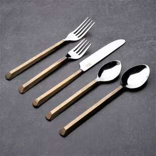 Rustic Flatware (5-Piece) - Iron Accents