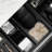 Abs Drawer Storage Boxes For Kitchen - Dark Grey, 2 , With Effortless Dual Lids And Efficient Partitions Grey 2, User- Partition Boards