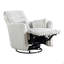 Fauteuil inclinable luxueux rembourré en velours côtelé luxueux gris 1 pièce