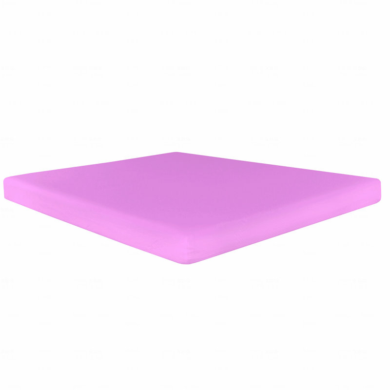 Matelas en mousse viscoélastique gélifiée dans une boîte, avec housse respirante en aloe vera rose