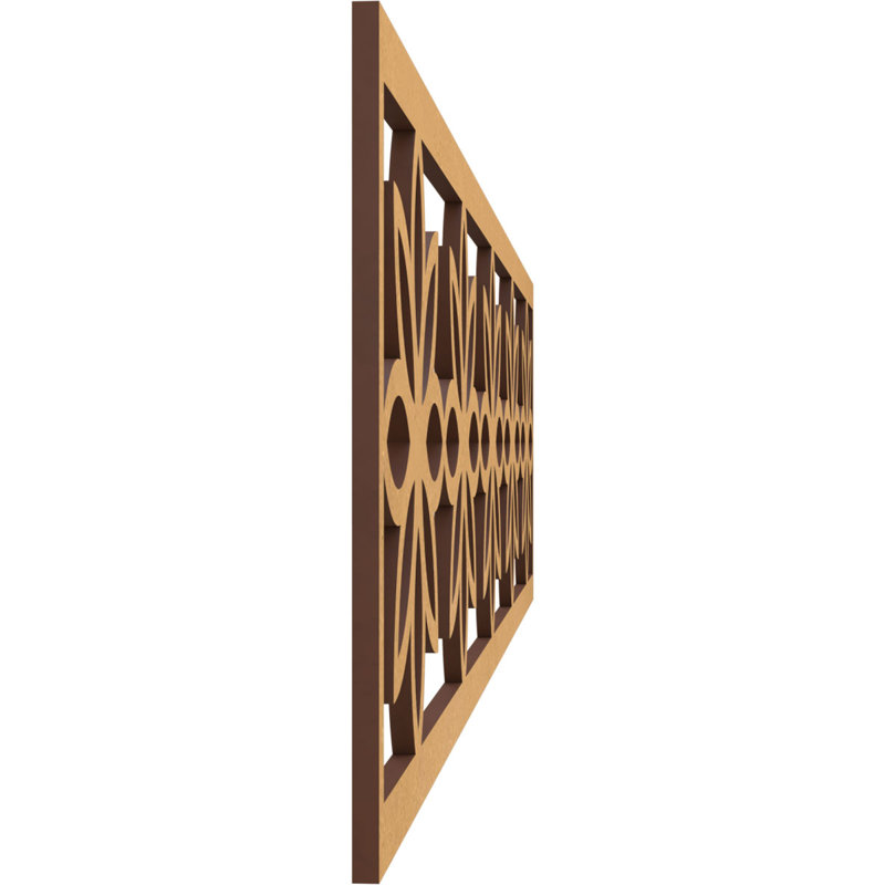 Moulure de marguerite 47 po x 47 po x H 47 po x P 3/8 po, H 12 po x l 47 po x P 0,375 po, Bois aggloméré brut
