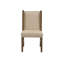 Chaise de salle à manger Genest en cuir véritable rembourrée