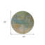 Tapis d'intérieur rond lavable abstrait vert artichaut 8 pi HomeRoots