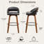 Tabourets de bar pivotants en simili cuir Lawrence-74278947-74279007