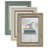 3 Pack 5X7 Inch Picture Frames Farmhouse Rustic Vintage Distressed Wood Grain Photo Frame With Plexiglass For Table Top Display And Wall Hanging