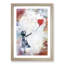 The Girl With A Red Balloon In Abstract by Banksy Framed Print-55737266-55737265