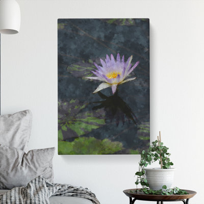 Pretty Water Lily - Wrapped Canvas Painting