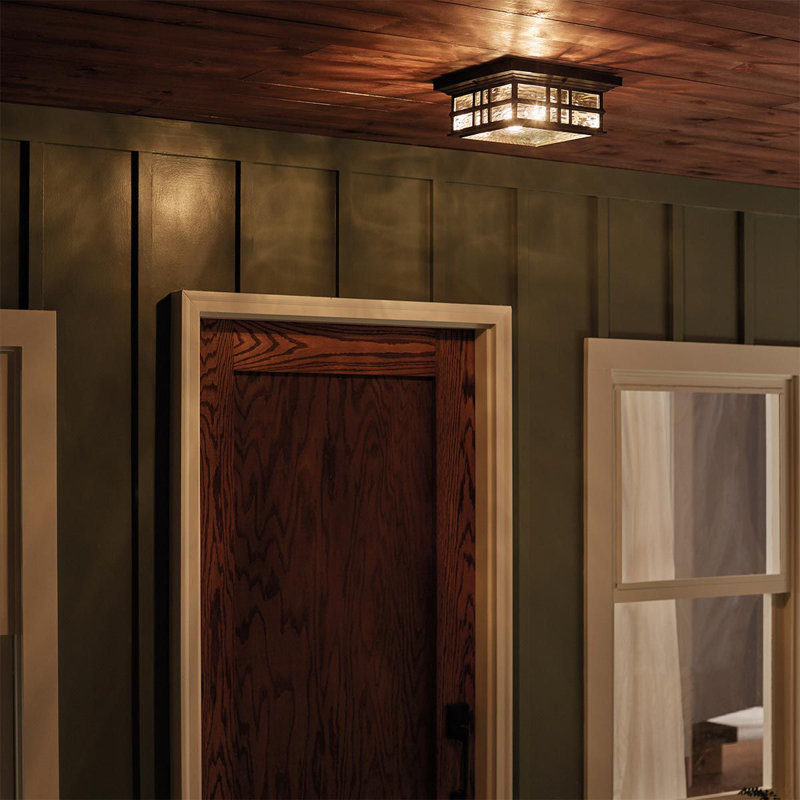 Beayer Oil Rubbed Bronze 2 - Bulb Outdoor Flush Mount