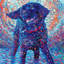 «Canines & Color» par Iris Scott - Impression sur toile tendue sur châssis-18757134-75086026