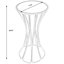 Faruh Metal & Mirrored Side Table