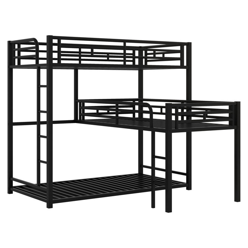 Faulks L Shape Triple Twin Bunk Bed