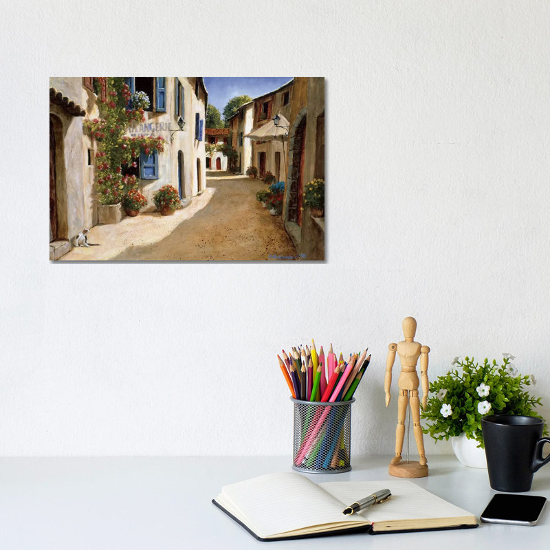 Boulangerie De Peypin by Gilles Archambault - Wrapped Canvas Painting, 20.32 cm H x 30.48 cm W