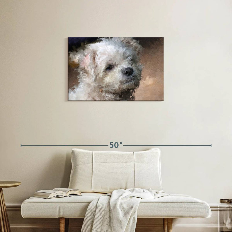 Brampt Maltese, 20" H x 30" W