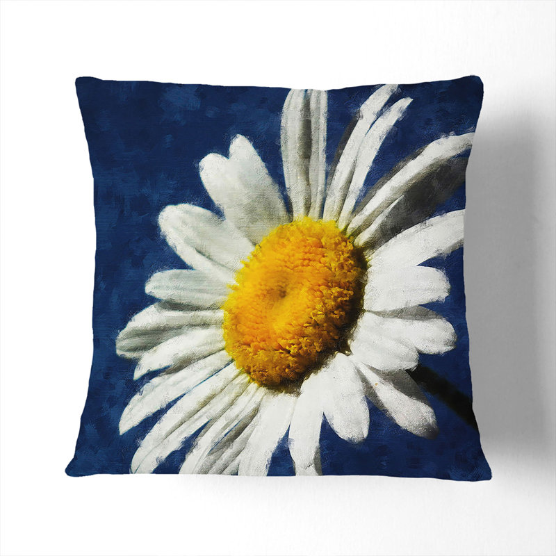 White Daisy Vol.5 Scatter Cushion, 55cm H x 55cm W x 20cm D