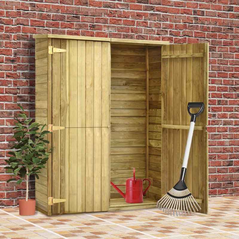 Garden Tool Shed 123x50x171 cm Impregnated Pinewood