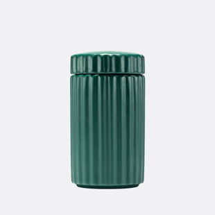 Ceramic Treat Jar With Snap On Lid