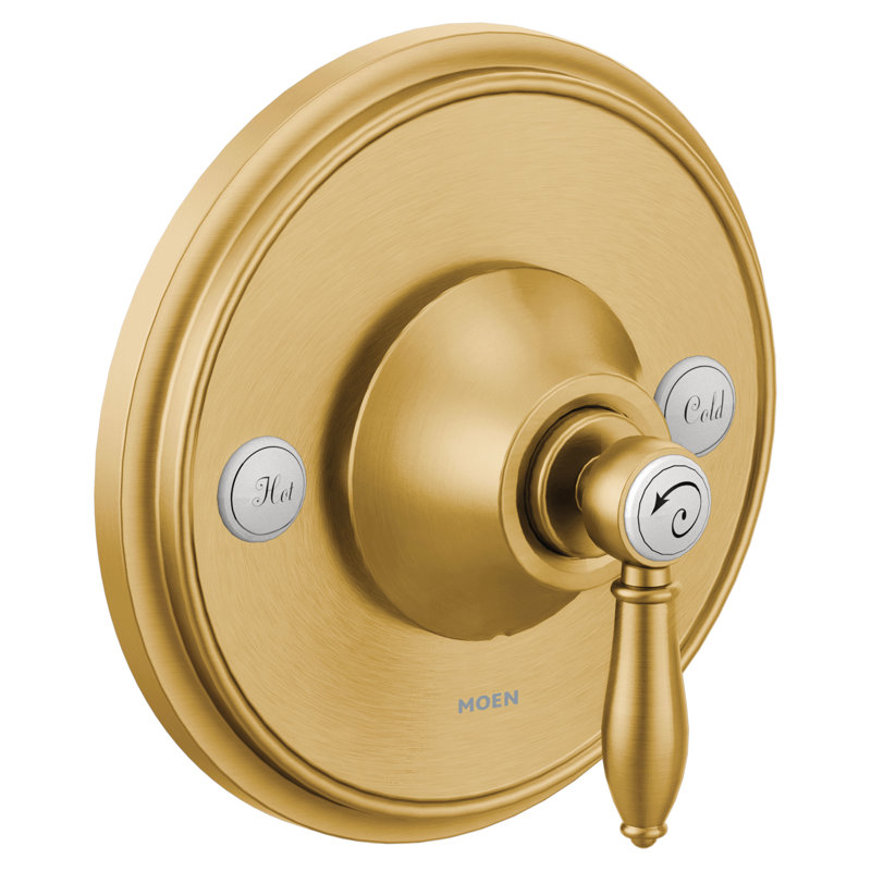 Weymouth Posi-Temp Faucet Trim with Lever Handle, Brushed Gold