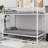 Triple Bunk Bed With Trundle,Two Side Ladder And Guardrails-7322159