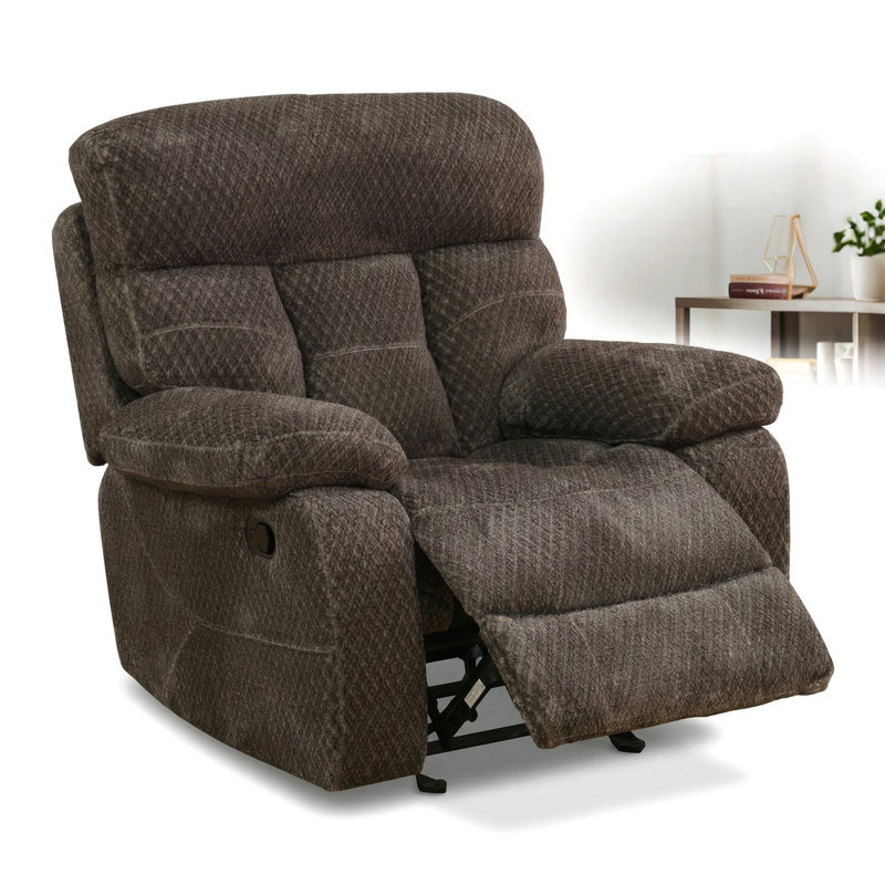 Fauteuil inclinable brun en polaire Cashmere