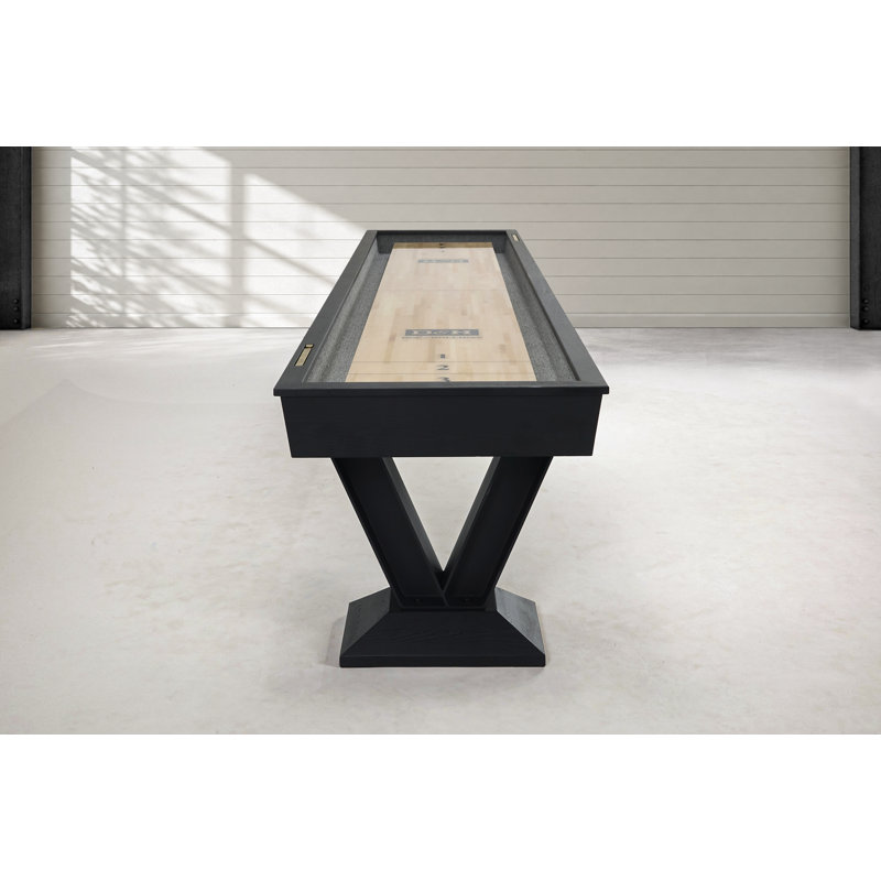 Savant Shufflboard Table in Black Ash