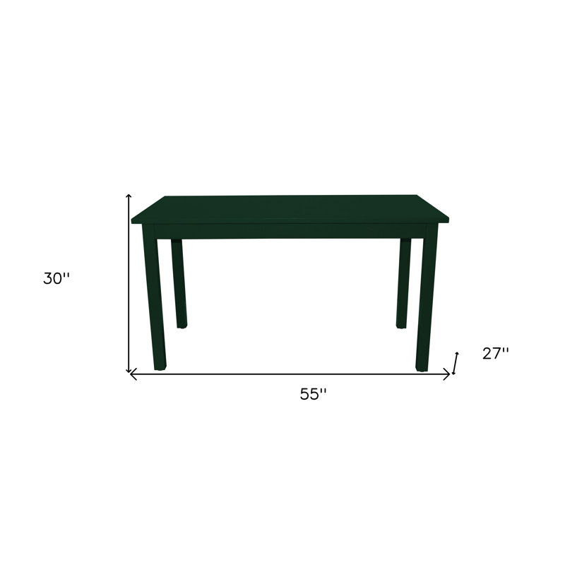  Table de salle à manger 60 ", 30"H x 60"L x 27"W, Dark Green