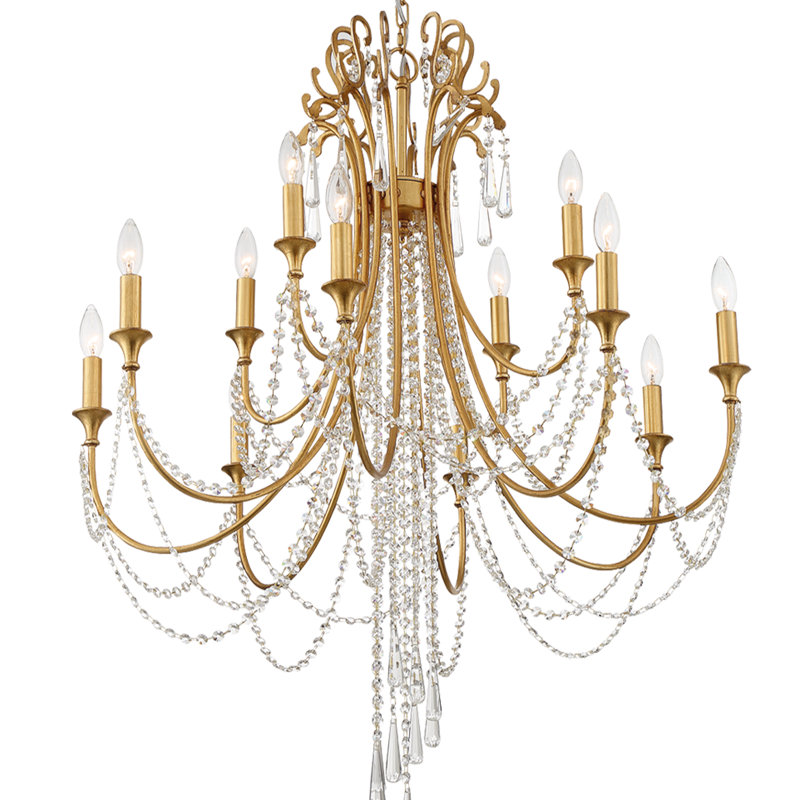 Labrecque 12 - Light Dimmable Tiered Chandelier