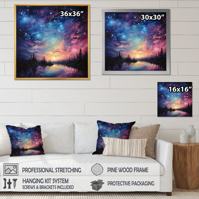 Photo mystique colorée, atmosphère mystique - paysages, impressions d'art mural, H 24 po x l 24 po x P 1 po