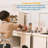 ECR4Kids Play Kitchen Cupboard, Stove, Sink, and Refrigerator, Wooden Playset, 4-Piece-125291358