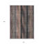 Tapis intérieur lavable 10 pi x 14 pi bleu charbon et feuilles botaniques