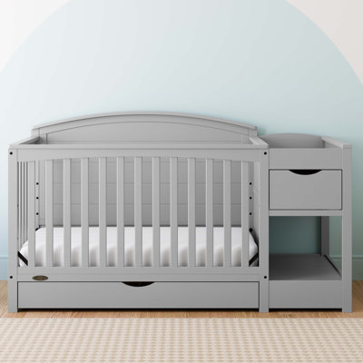 Lit de bébé convertible 5 en 1 et table à langer Bellwood