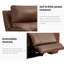 Fauteuil inclinable en cuir 44 po à triple puissance avec appui-tête réglable sans gravité et port USB intégré-408256632