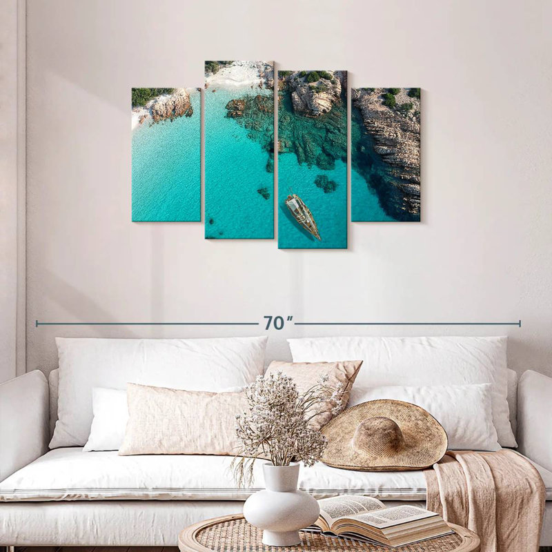 Mer Gillard en Sardaigne, H 27 po x l 43 po