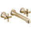 Levoir® Two-Handle Wall Mount Lavatory Faucet - Less Handles-1283464635-1283464638