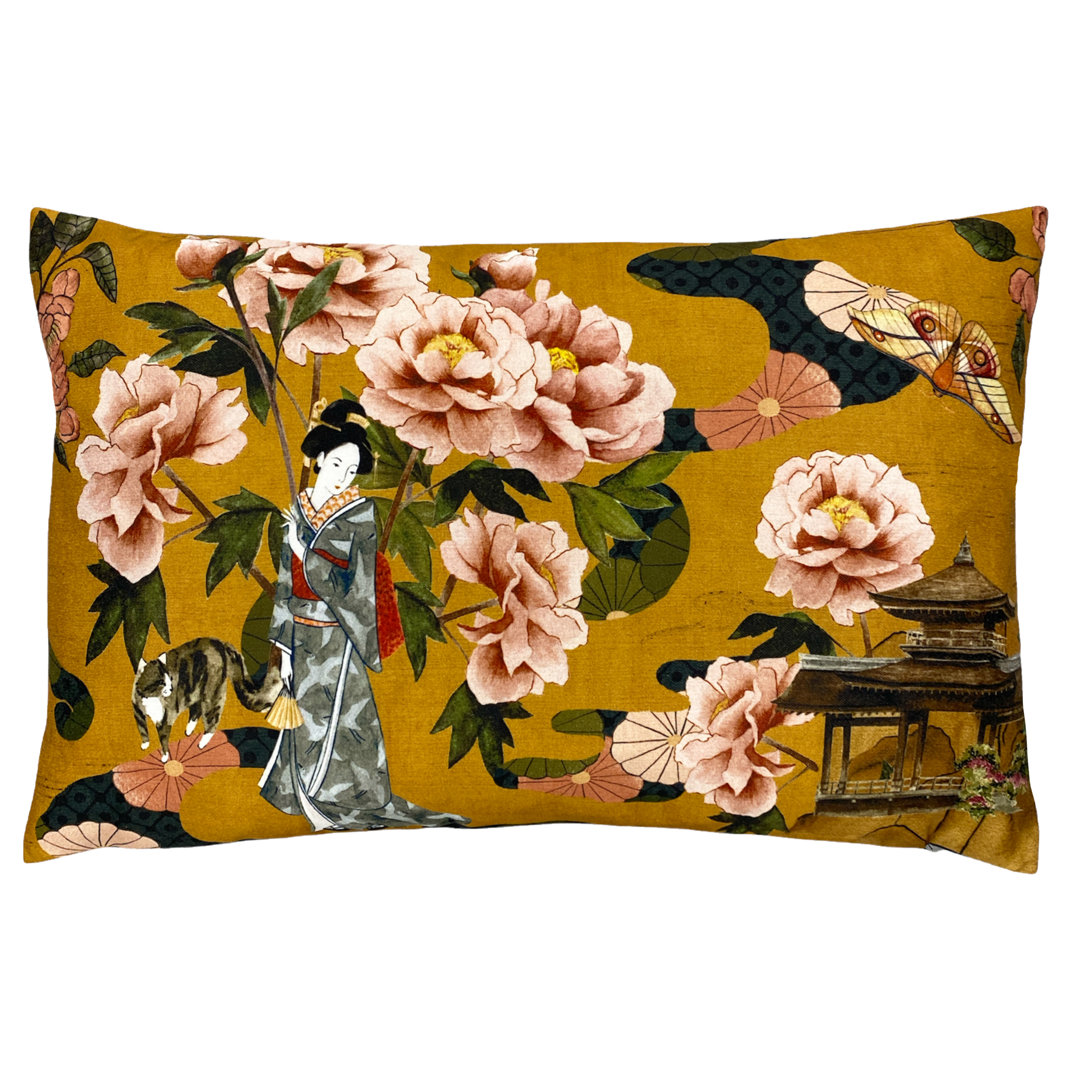 Geisha Rectangle Lumbar Cushion With Filling