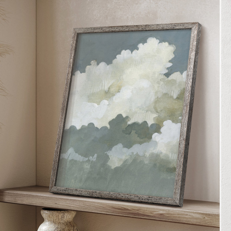Big Clouds I Framed Print - Solid Wood, 11" H x 9" W